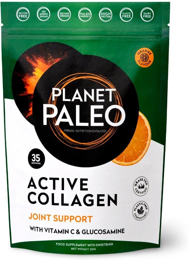 Planet Paleo Orange Active Collagen Joint Support - 210g Powder