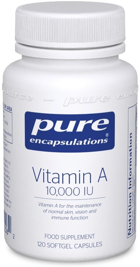 Pure Encapsulations Vitamin A 10,000 IU - 120 Softgels