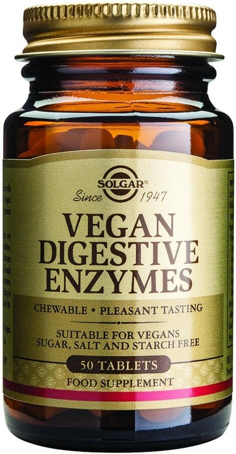 Solgar Vegan Digestive Enzymes - 50 Chewable Tablets