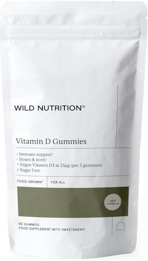 Wild Nutrition Food-Grown Vitamin D 1000 IU 60 Gummies