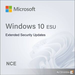 Microsoft Windows 10 ESU - Extended Security Updates (NCE) Year 1 (2025 - 2026) Commercial Microsoft Windows 10 ESU - Extended Security Updates (NCE) Year 1 (2025 - 2026) Commercial