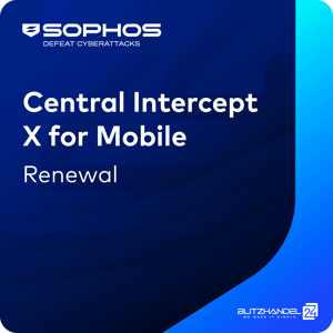 SOPHOS Central Intercept X for Mobile - Renewal 1 Year 1 - 9 User(s) Corporate SOPHOS Central Intercept X for Mobile - Renewal 1 Year 1 - 9 User(s) Corporate