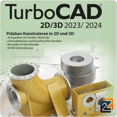 TurboCAD 2023/2024 2D/3D CAD Software - Complete Drawing & Rendering TurboCAD 2023/2024 2D/3D CAD Software - Complete Drawing & Rendering