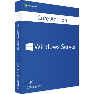 Microsoft Windows Server 2016 Datacenter, Core AddOn additional license 4 Core Microsoft Windows Server 2016 Datacenter, Core AddOn additional license 4 Core