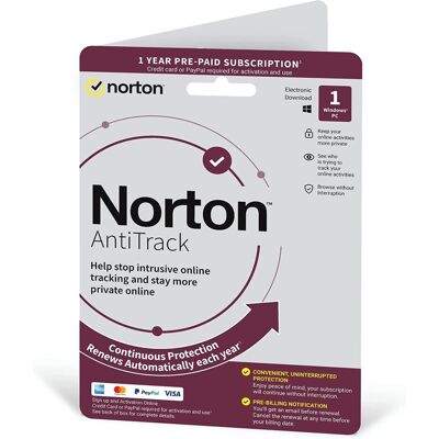 Norton - AntiTrack - 1 Device - 1 Year Software License Norton - AntiTrack - 1 Device - 1 Year Software License