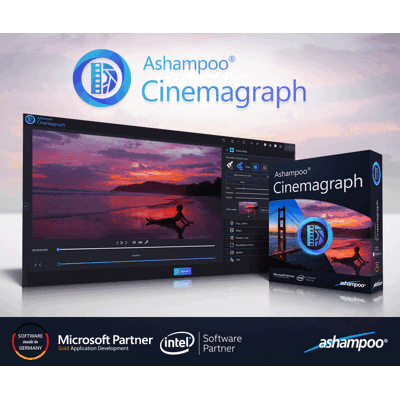 Ashampoo Cinemagraph - Creative Animation Software for Photographers and Designers Ashampoo Cinemagraph - Creative Animation Software for Photographers and Designers