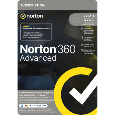 Norton 360 Advanced 10 Devices / 1 Year Norton 360 Advanced 10 Devices / 1 Year