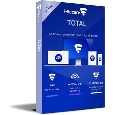 F-Secure Total Security & VPN 2024 - 20 Devices - 1 Year F-Secure Total Security & VPN 2024 - 20 Devices - 1 Year