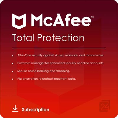 McAfee Total Protection 2023/2024 - Antivirus for Multiple Devices McAfee Total Protection 2023/2024 - Antivirus for Multiple Devices