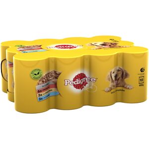 Pedigree Adult Selection Multipack 12 x 400g - Meat Selection in Loaf (Original, Chicken & Lamb)