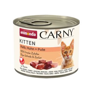 animonda Carny Kitten Saver Pack 24 x 200g - Veal, Chicken & Turkey