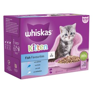 Whiskas Kitten Pouches in Jelly - Fish Selection in Jelly (12 x 85g)