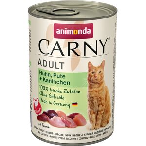 animonda Carny Adult Saver Pack 12 x 400g - Chicken, Turkey & Rabbit