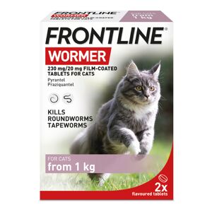 FRONTLINE® Wormer Tablets for Cats - Saver Pack: 2 x 2 tablets
