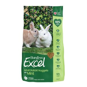 Burgess Excel Adult Rabbit Nuggets with Mint - Economy Pack: 2 x 10kg