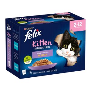 Felix Kitten As Good As It Looks - Mixed Selection in Jelly (12 x 100g)