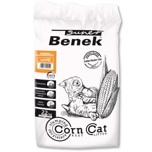 Super Benek Corn Cat Natural Clumping Litter - 35 litres (approx. 22.5kg)