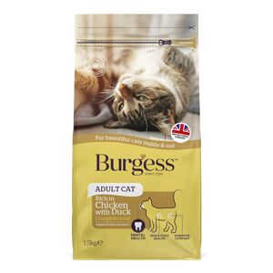 Burgess Adult Cat Rich in Chicken with Duck - 1.5kg
