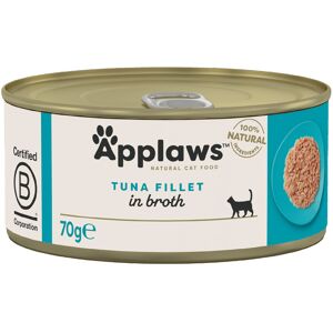 Applaws Adult Cat Cans Tuna/Fish in Broth 70g - Tuna Fillet (24 x 70g)