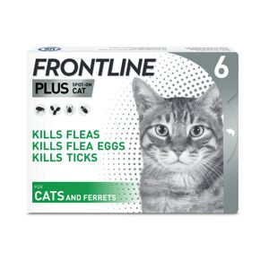 FRONTLINE® Plus Spot On for Cats - Saver Pack: 2 x 6 pipettes x 0.5ml