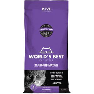 World's Best World’s Best Cat Litter Lavender - Economy Pack: 2 x 12.7kg