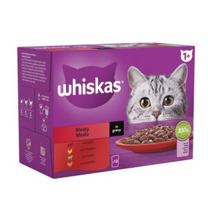 Whiskas 1+ Pouches Mega Pack 96 x 85g - Classic Meals in Gravy