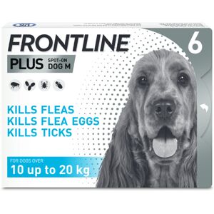 FRONTLINE® Plus Spot On for Dogs - M (10-20kg) - Saver Pack: 2 x 6 pipettes x 1.34ml