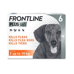 FRONTLINE® Plus Spot On for Dogs - S (2-10kg) - Saver Pack: 2 x 6 pipettes x 0.67ml