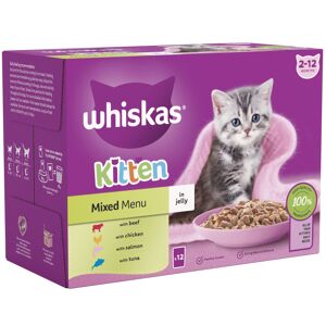 Whiskas Kitten Pouches in Jelly - Mixed Selection in Jelly (48 x 85g)