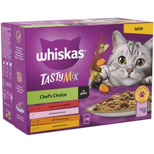 Whiskas 1+ Tasty Mix Chef's Choice in Gravy - 48 x 85g