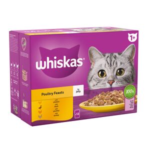 Whiskas 1+ Poultry Feasts in Jelly - 12 x 85g