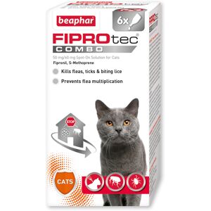 beaphar FIPROtec® COMBO Flea & Tick Spot-On for Cats - 6 pipettes