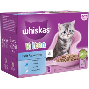 Whiskas Kitten Pouches in Jelly - Fish Selection in Jelly (48 x 85g)