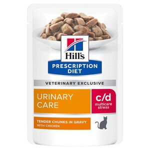 Hill's Prescription Diet c/d Multicare Stress Urinary Care with Chicken - 12 x 85g pouches