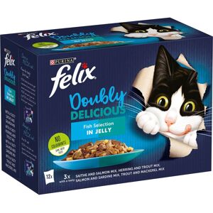 Felix As Good As It Looks - Doubly Delicious 24 x 100g - Fish Selection in Jelly