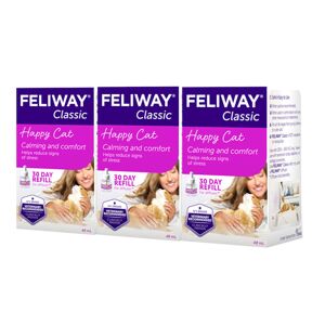 Feliway® Classic Diffuser - 3 x 48ml Vials Refill Pack