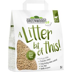 Greenwoods Plant Fibre Natural Clumping Litter - 8l (approx. 3.4kg)