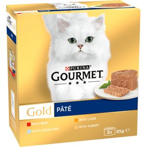 Gourmet Gold Pâté Recipes Mega Pack 48 x 85g - Multipack (Ocean Fish, Liver, Turkey, Beef)