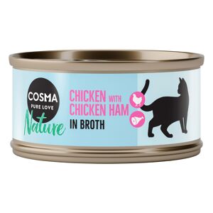 Cosma Nature 6 x 70g - Chicken with Chicken Ham