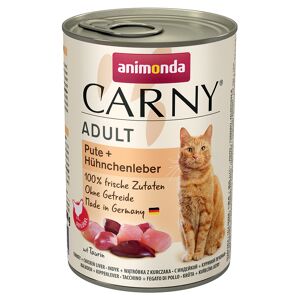 animonda Carny Adult Saver Pack 12 x 400g - Turkey & Chicken Liver