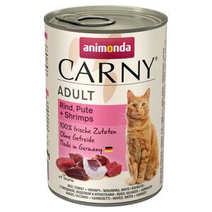 animonda Carny Adult Saver Pack 12 x 400g - Beef, Turkey & Shrimp