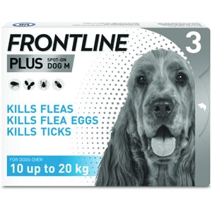 FRONTLINE® Plus Spot On for Dogs - M (10-20kg) - Saver Pack: 2 x 3 pipettes x 1.34ml