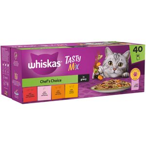 Whiskas 1+ Tasty Mix Chef's Choice in Gravy - 40 x 85g