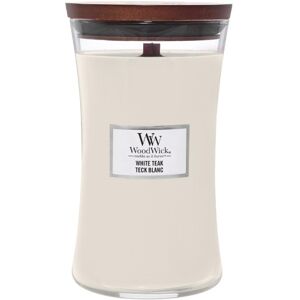 WoodWick White Teak Large Hourglass Candle