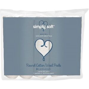 Caress Simply Soft Round Cotton Wool Pads x 500