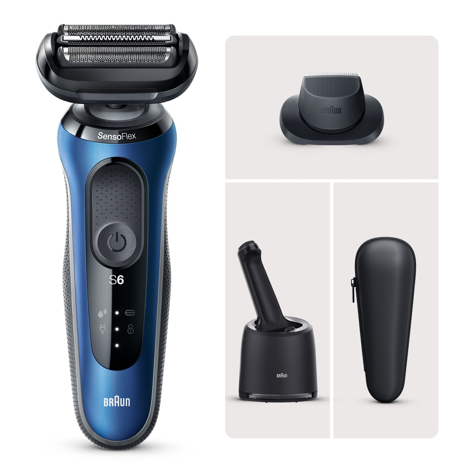 Braun Series 6 Shaver with SmartCare Center and Precision Trimmer