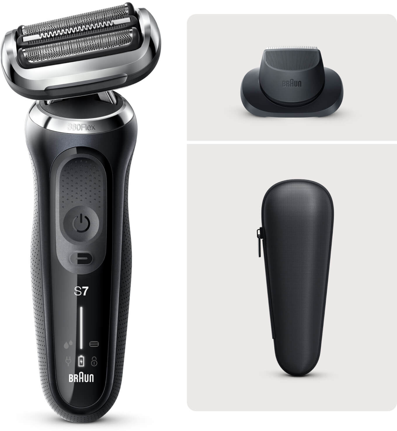 Braun Series 7 Electric Shaver with Precision Trimmer and Beard Trimmer Bundle