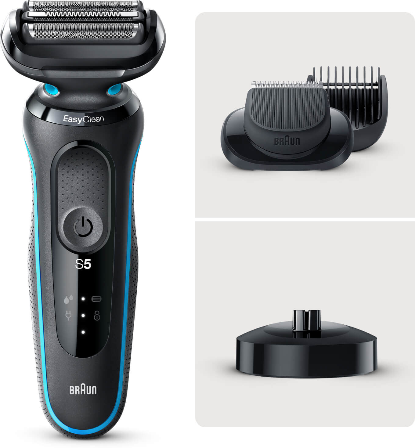 Braun Series 5 Shaver with Charging Stand and Beard Trimmer