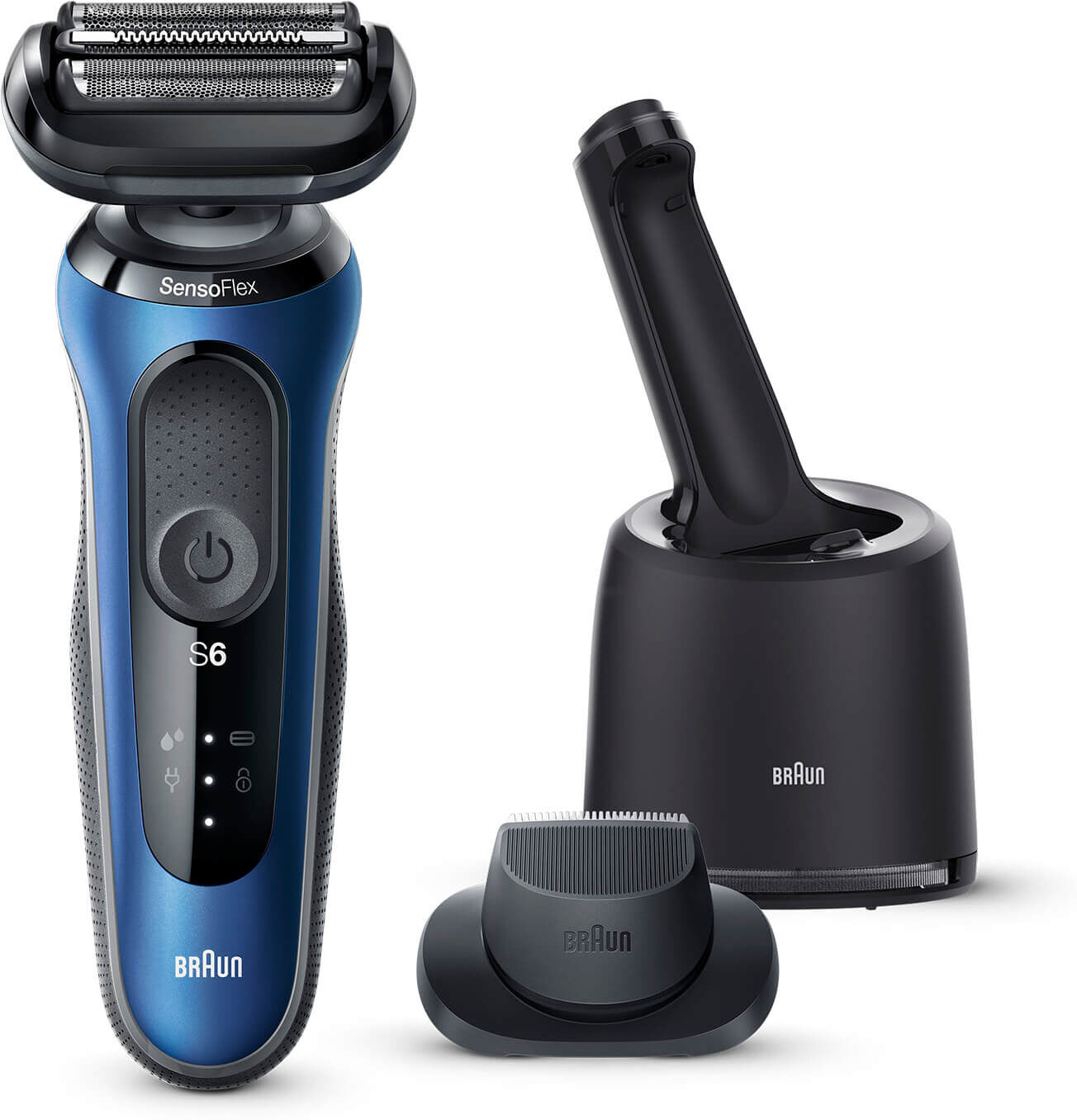 Braun Series 6 60-B7200cc Electric Shaver for Men with SmartCare Center  Precision Trimmer  Blue