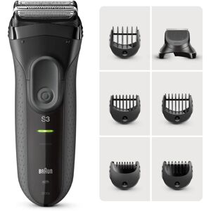 Braun Series 3 3000BT Shave&Style 3-in-1 Electric Shaver with Precision Trimmer and 5 Comb Attachments